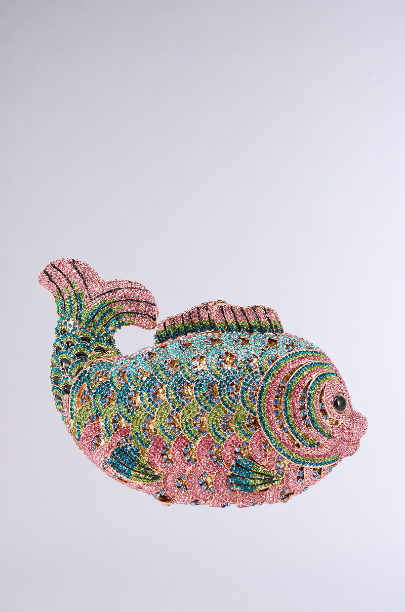 Side View Too Koi Luxe Bling Clutch 0