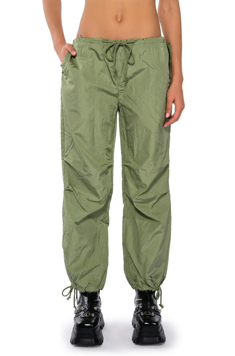 Front View Too Legit Wide Leg Cargo Pants