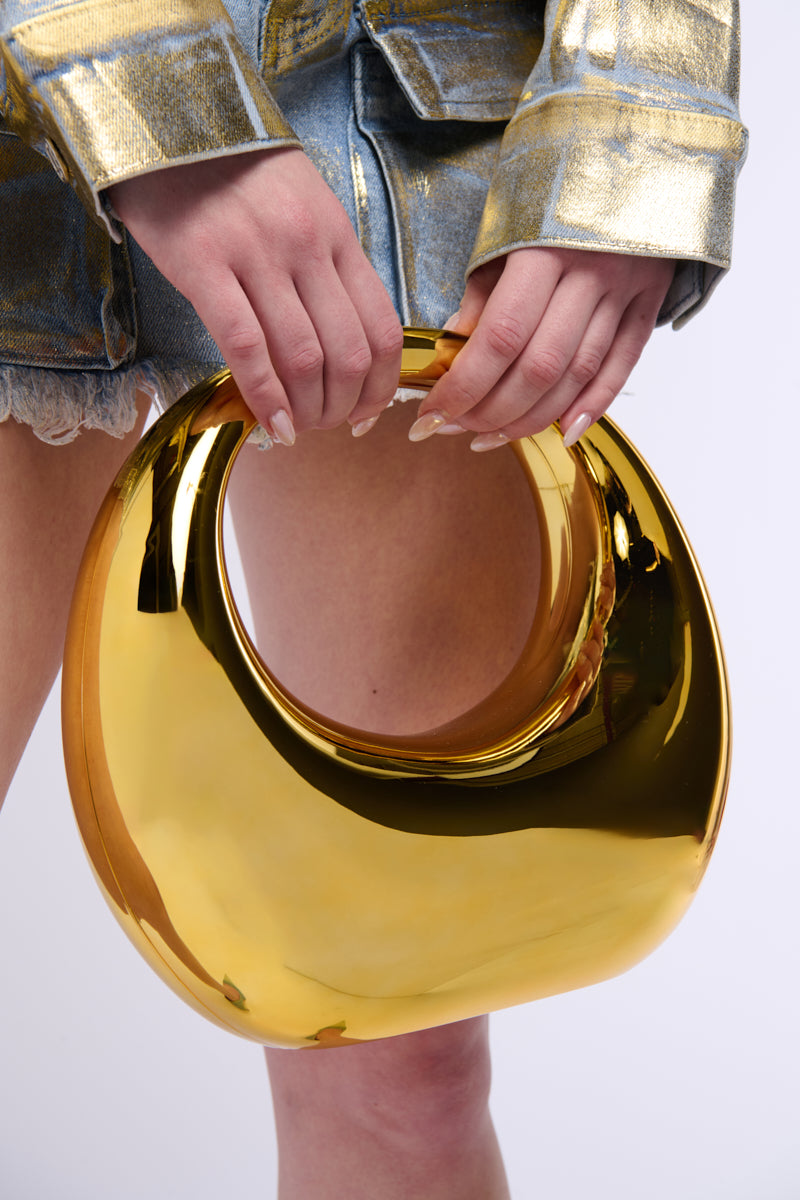 TOP TIER CHROME PURSE view 0