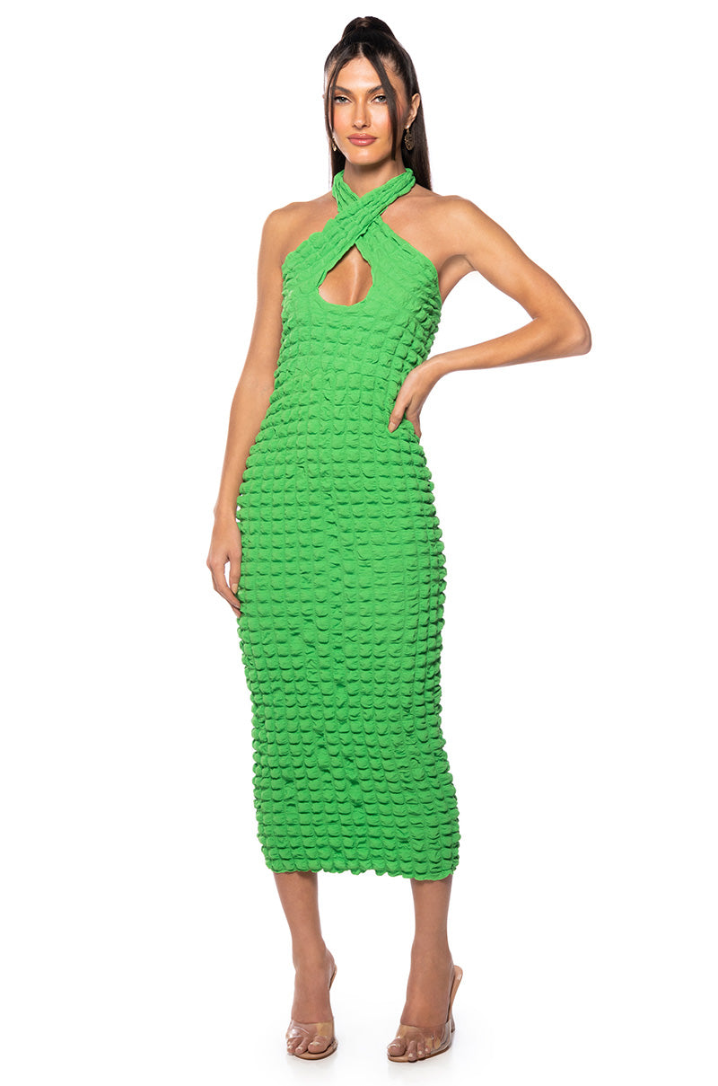 Front View Total Attitude Midi Dress