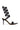 Side View Touchy Black Spiral Stiletto Sandal