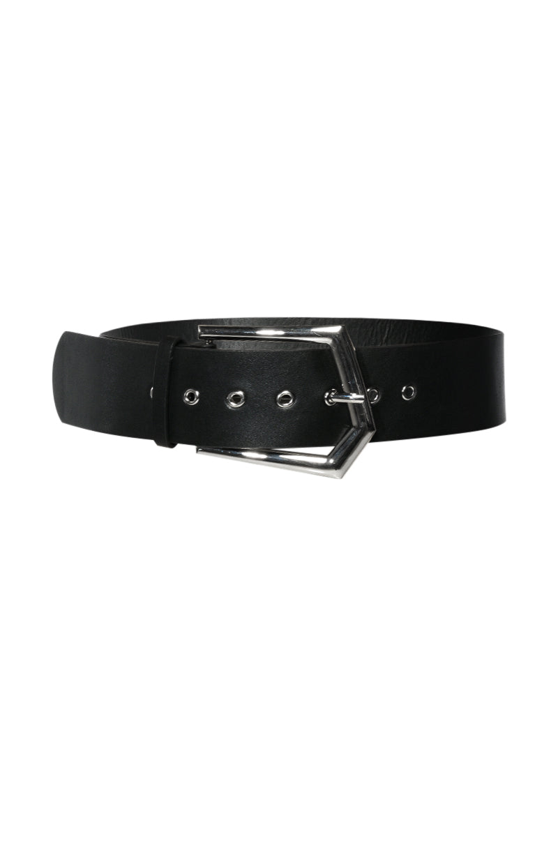 Side View Trendsetter Statement Belt In Black