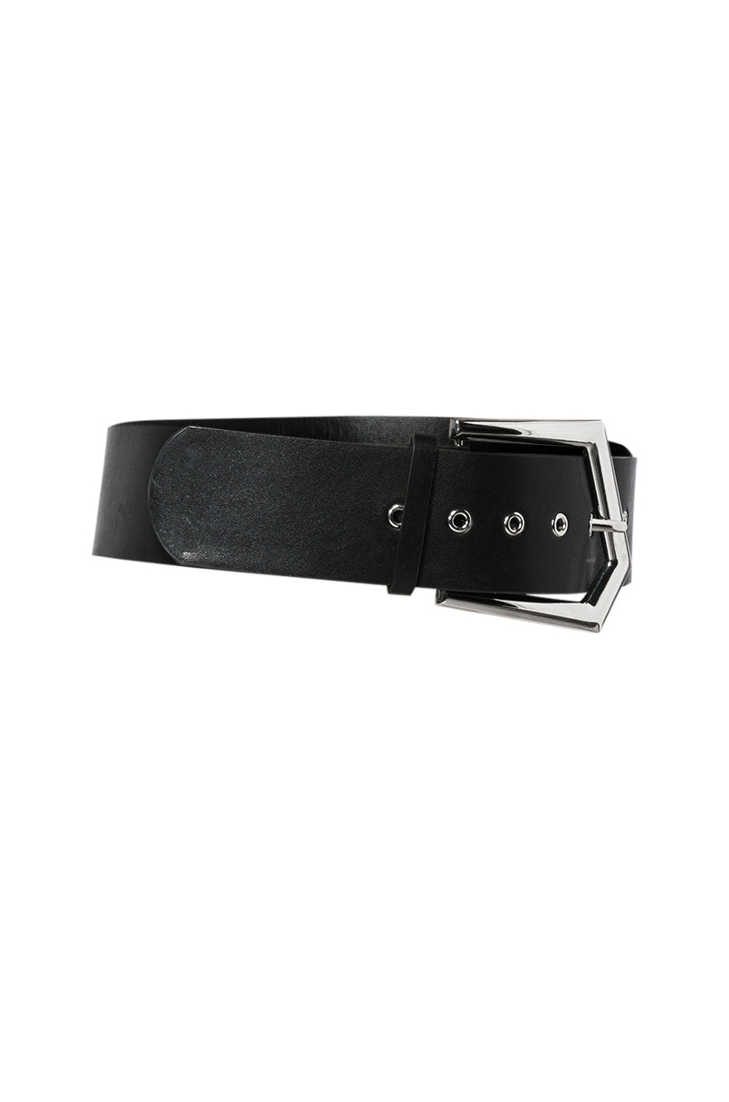 Back View Trendsetter Statement Belt In Black