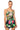 Side View Tropical Mood Sleeveless Mesh Bodysuit