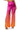 Front View Tropical Vacation Ombre Straight Leg Trousers