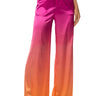 Front View Tropical Vacation Ombre Straight Leg Trousers