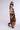 Back View Tropical Vacation Print Satin Maxi Dress In Green Multi