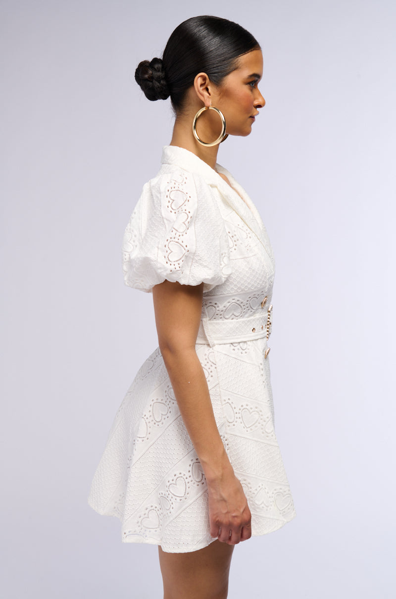 Back View True Delight Belted Mini Dress 9