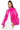 Front View True Elegance Long Sleeve Blouse In Pink