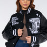 Front View Truth Is Patchwork Bomber