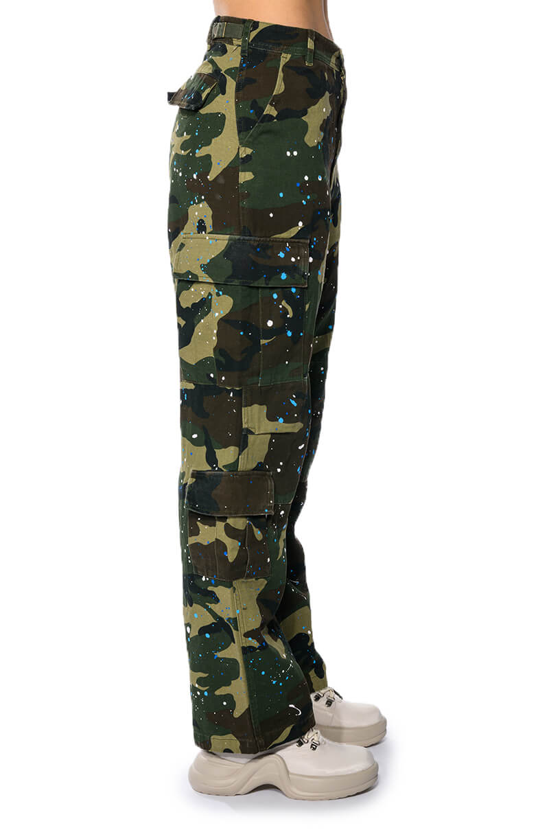 Full View Try Me Painted Wide Leg Cargo