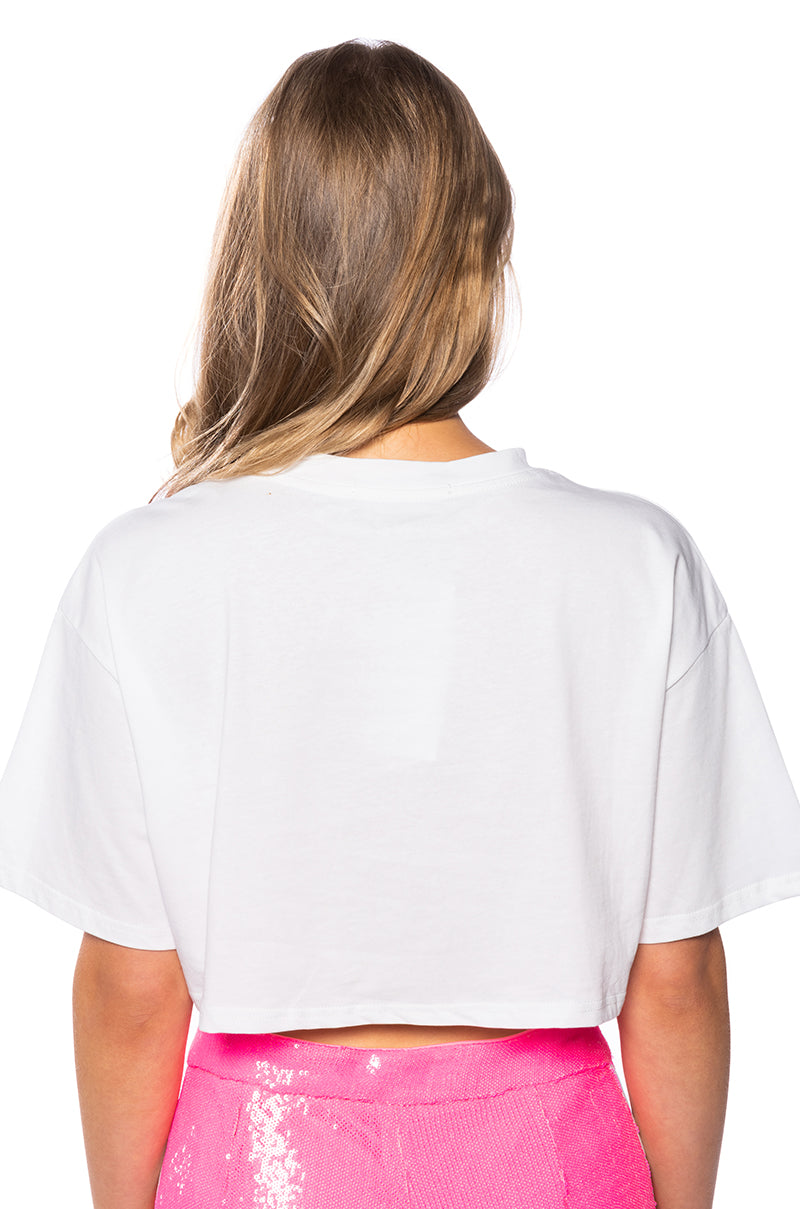 Detail View Tulip Dreams Cropped Tshirt