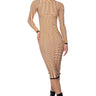 Front View Turning Heads Knit Midi Dress