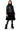 Side View Twirl Hybrid Faux Leather Puffer Trench With Faux Fur Hem