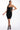 Side View Two Face Bandage Mini Dress With Mesh Detail