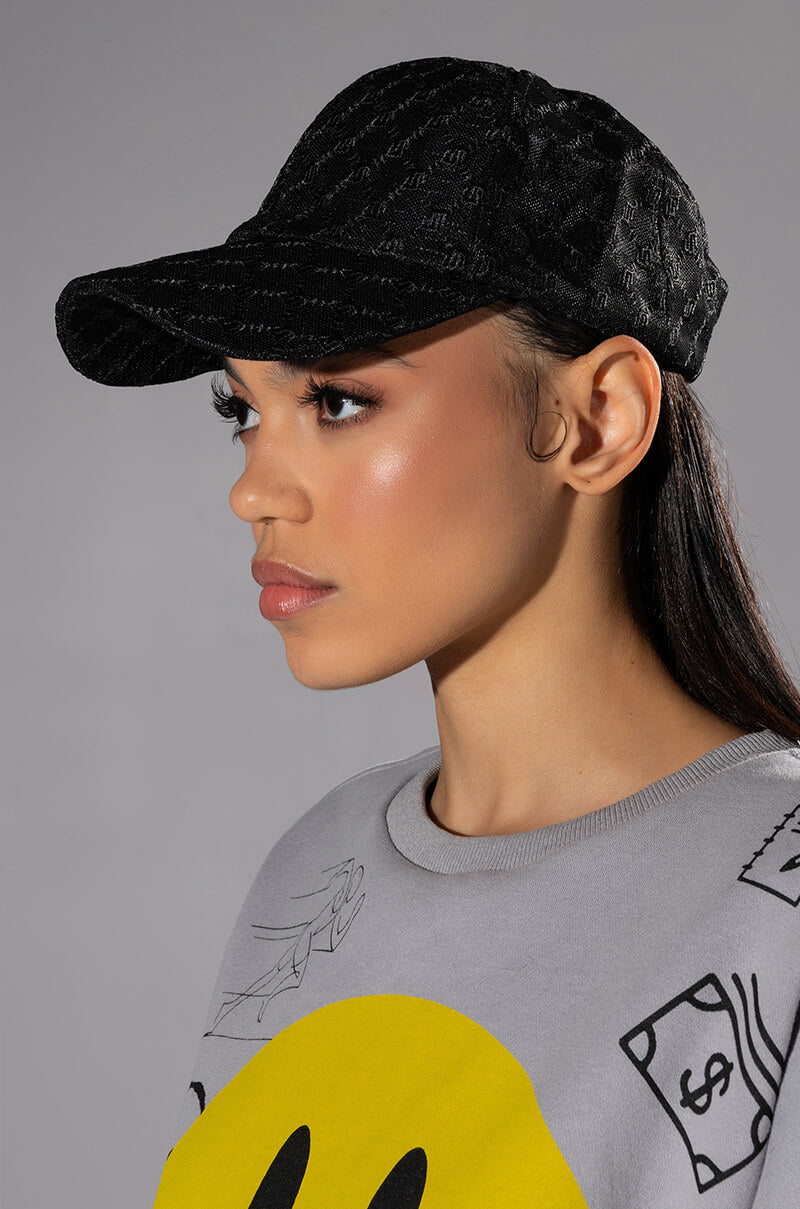 Side View Two Steps Ahead Textured Hat