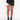 Front View Two Tone Ruched Mini Skirt