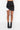 Front View Two Tone Ruched Mini Skirt