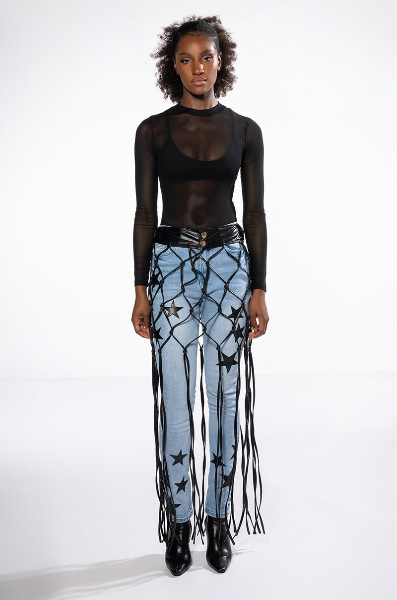 Extra View Tying The Knot Pu Skirt Belt