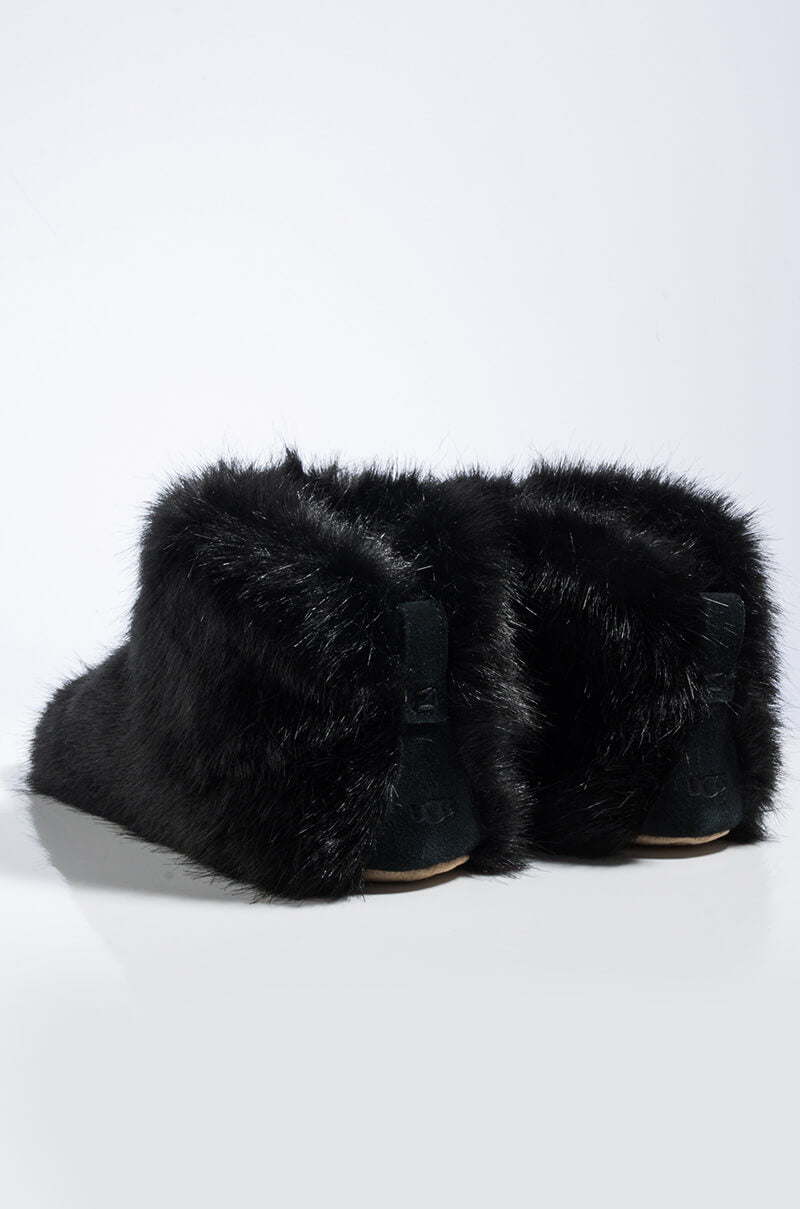 Full View Ugg Amary Furry Ankle Boot in Black