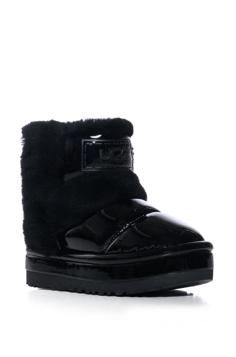 UGG CLASSIC CLOUDPEAK SHINE BOOTIE IN BLACK – AKIRA