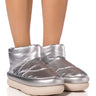 Front View Ugg Classic Maxi Mini In Silver