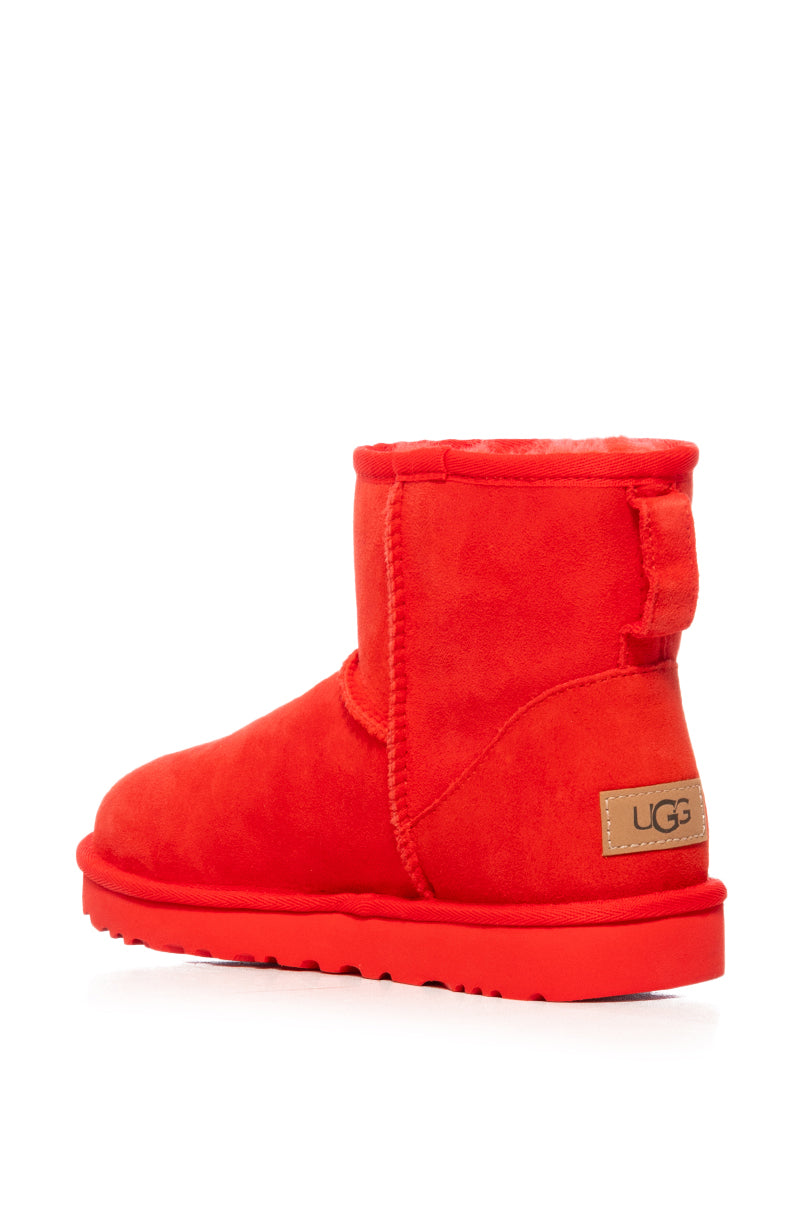Detail View Ugg Classic Mini Ii Bootie In Cherry