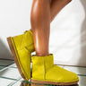 Front View Ugg Classic Mini Ii in Electric Lime