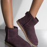 Front View Ugg Classic Mini Ii in Port