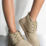 Front View Ugg Classic Neumel Lace Up Boots in Antelope