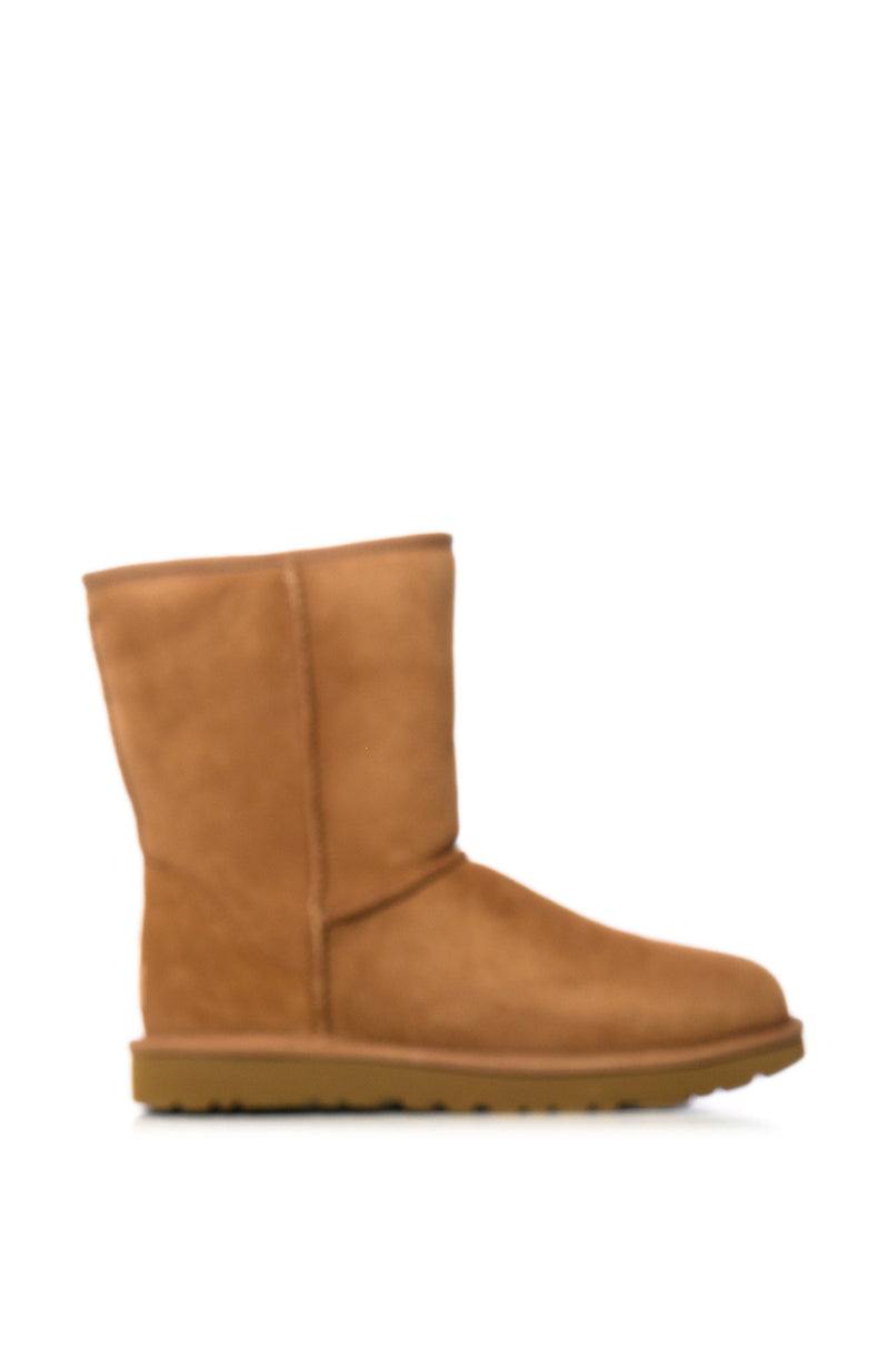 Side View Ugg Classic Short Ii Bootie In Chestnut