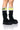 Side View Ugg Classic Sweater Letter Boot In Black