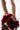 Front View Ugg Fluff Yeah Slide Sandal in Ribbon Red