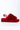 Back View Ugg Fluff Yeah Slide Sandal in Ribbon Red