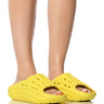 Front View Ugg Foamo Slide In Yellow