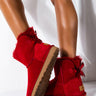 Front View Ugg Mini Bailey Bow Ii in Red