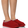 Front View Ugg Tazz Flat In Red