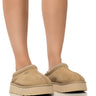 Front View Ugg Tazz Flat Slipper In Mustard