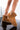 Front View Ugg Womens Classic Mini Rubber Logo Bootie in Chestnut