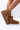 Side View Ugg Womens Classic Mini Rubber Logo Bootie in Chestnut