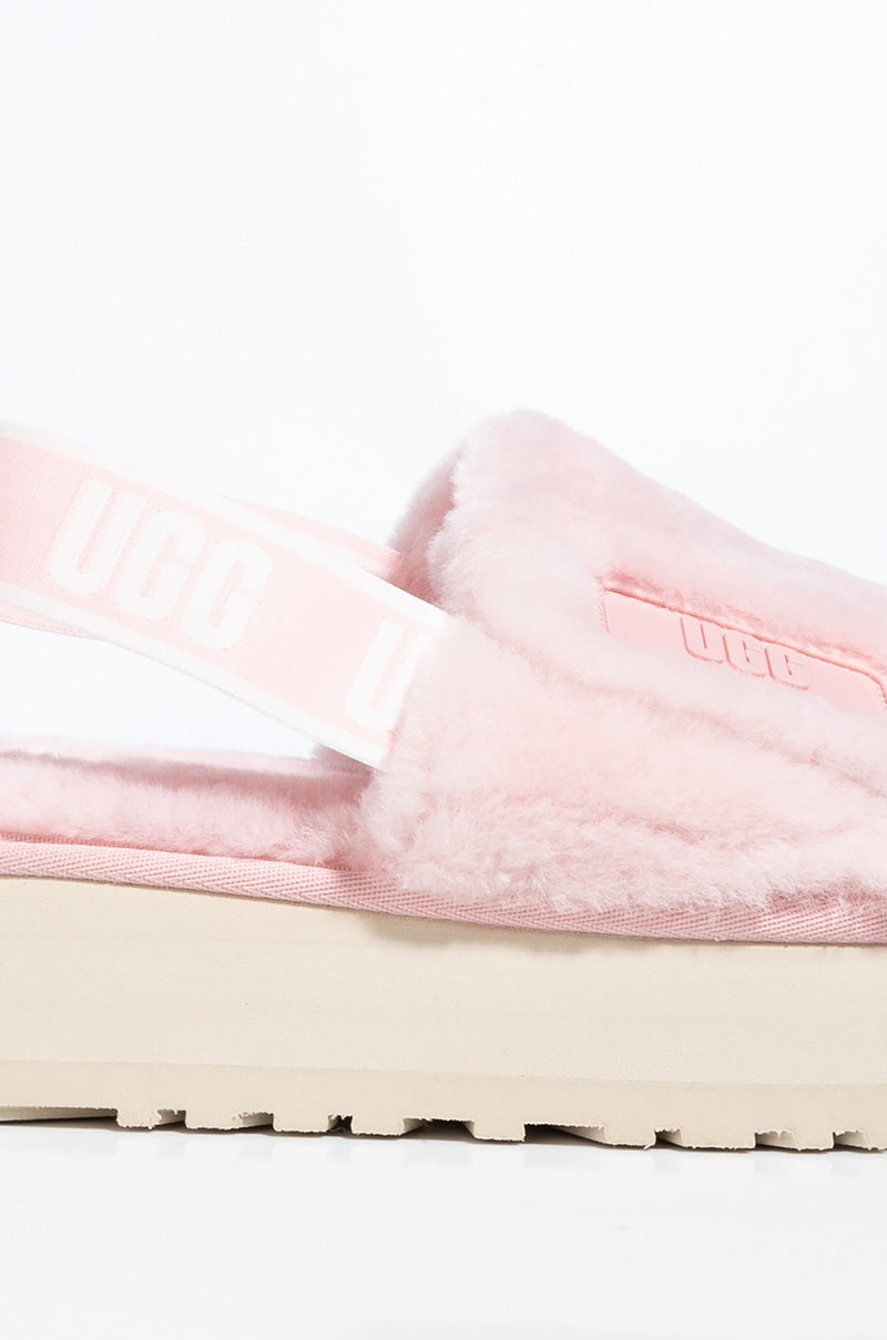  Ugg Womens Disco Slide in Pink Cloud