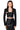 Front View Ultra Crop Blazer Bolero In Black