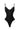 Front View Ultra Stretch Faux Leather Bodysuit