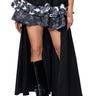 Front View Unbothered High Low Hem Ruffle Maxi Skirt