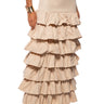 Front View Under The Sun Ruffle Maxi Skirt