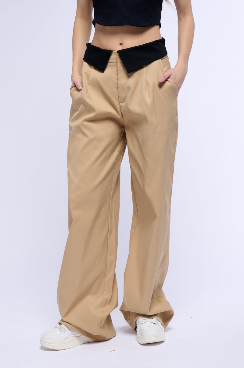 Side View Underground Wide Leg Trouser