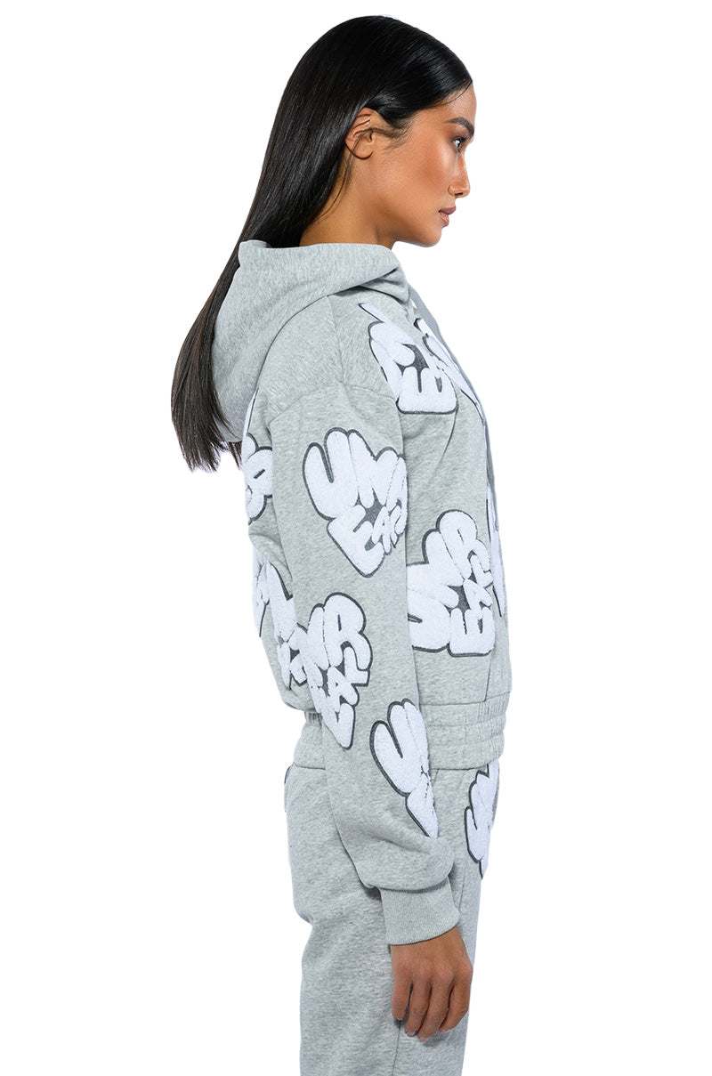 Extra View Unreal Hoodie With Patches
