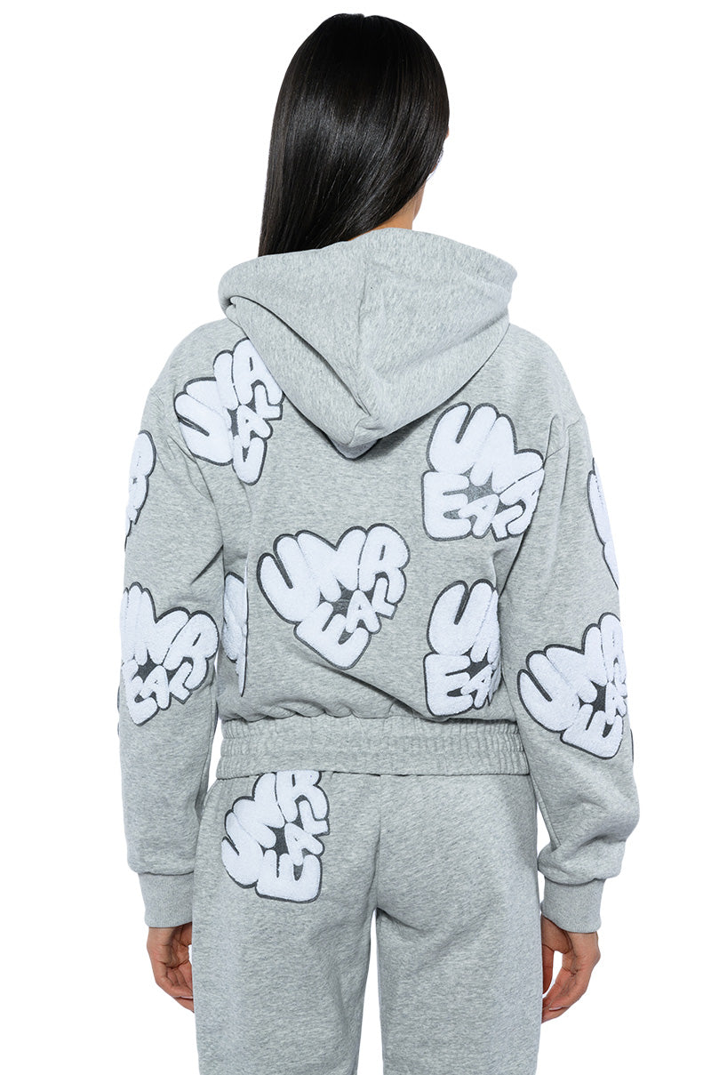 Extra View Unreal Hoodie With Patches
