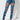 Front View Unstressed Distressed Skinny Jeans in Medium Denim