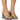 Front View Untold Pattern Design Chunky Sandal In Purple